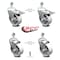 Service Caster 4 Inch Semi Steel Swivel 1/2 Inch Stem Caster Total Lock Brake SCC, 2PK SCC-TSTTL20S414-SSS-121315-2-S-2 - alternate 3